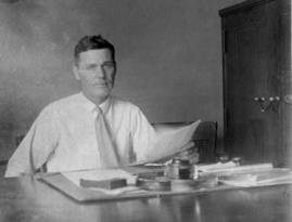 Patrick D. McAnany at work in the Union Mortgage in 1920's