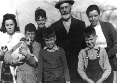 (Left to Right) Julie, John, Richard, Patrick, Patrick, Emile, & Julia in 1937